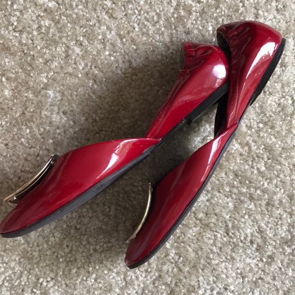 Roger vivier red chips patent leather flats - Picture 5 of 8